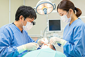 インプラント手術の様子